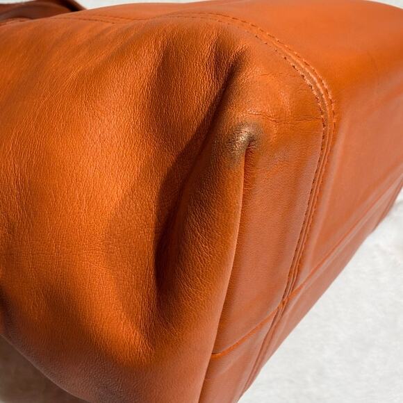 Vintage COACH Waverly Tangerine 4133 Costa Rica Top Handle Handbag - Picture 7 of 15